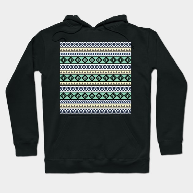 Tribal pattern in nautical colors Hoodie by SamridhiVerma18